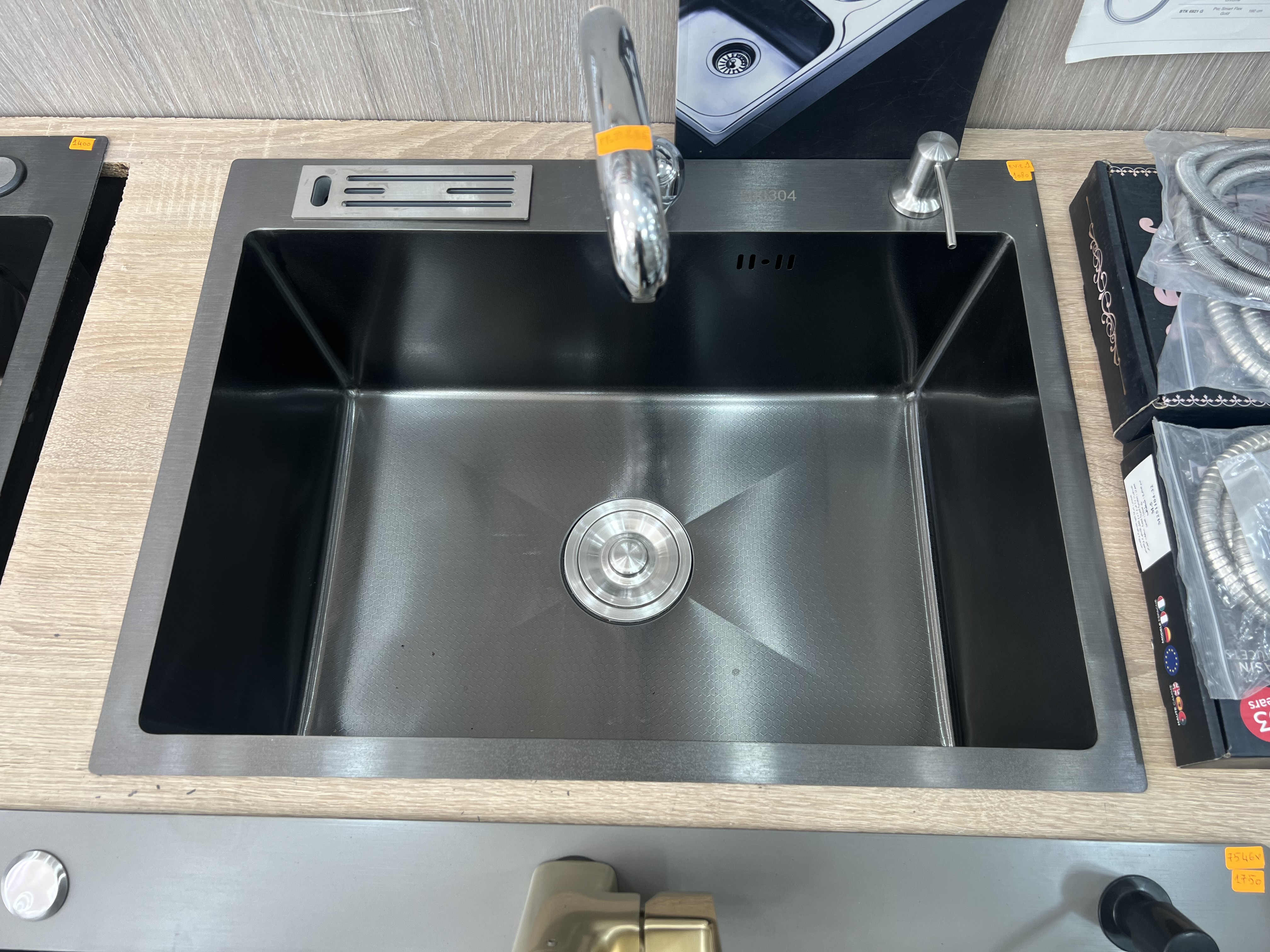 حوض مطبخ SUS304 من INOX – حوض كبير بتصميم احترافي